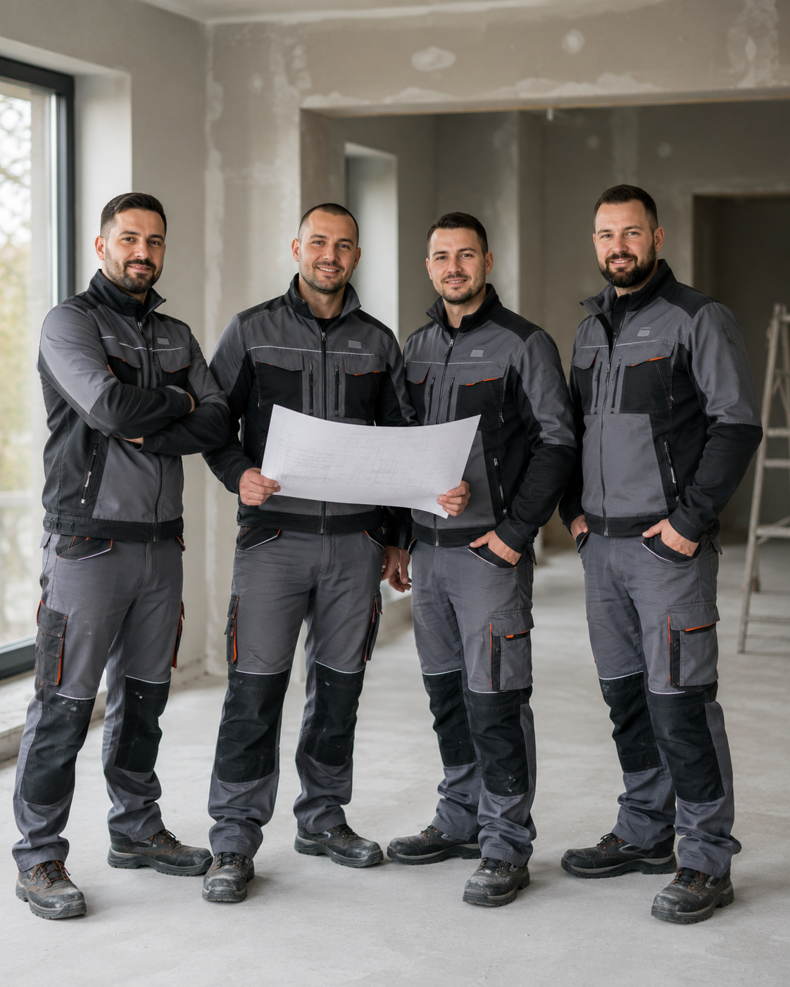 Unser Renovierungsteam auf einer Baustelle